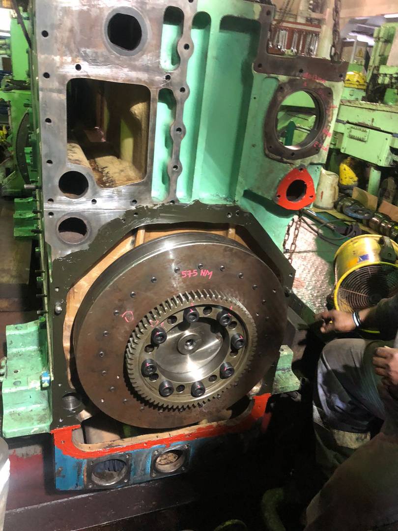 Aux engine repair job 3