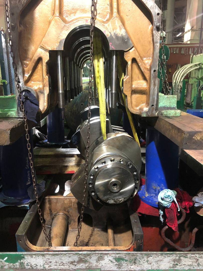 aux engine crankshaft repair