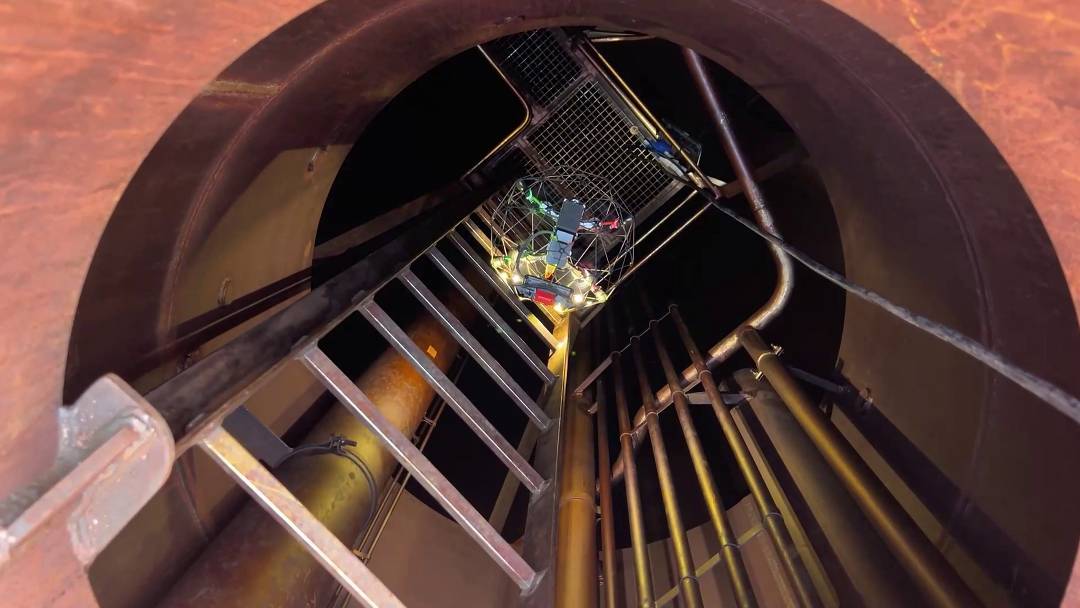 Drone Inspection in LPG tank